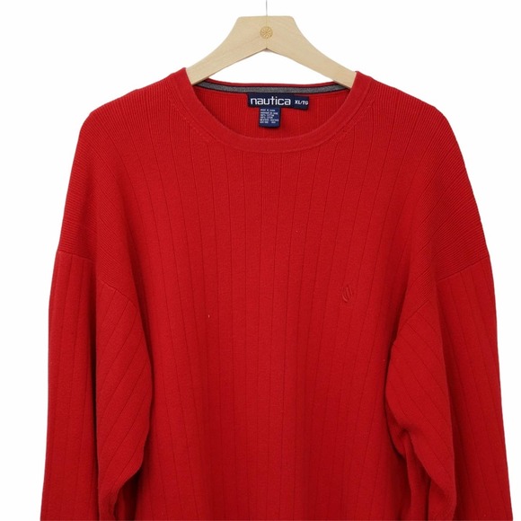 Nautica Crew Neck Pullover Ribbed Sweater - Picture 3 of 10